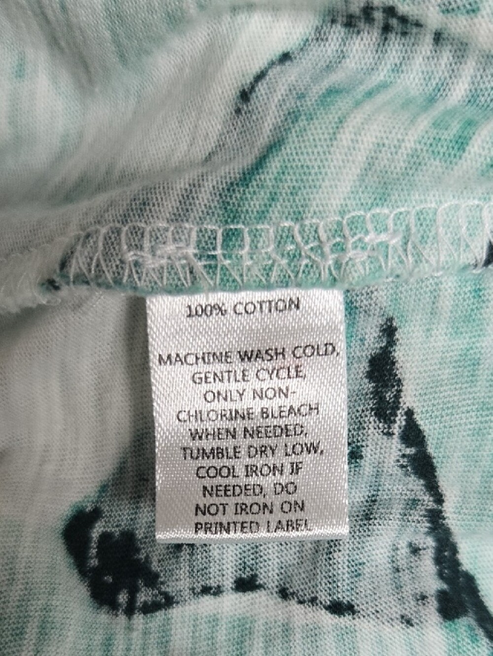 LOFT Teal Layered Floral-Inset Short Sleeve Top - Picture 7 of 9